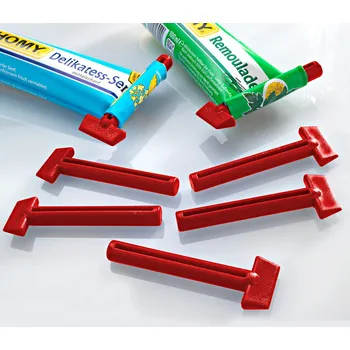 3Pagen Pomůcka na vyprázdnění tuby - 5 ks červená Délka 10 cm