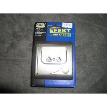 Elektrická zásuvka Telefonní zásuvka nástěnná Ospel zlatá