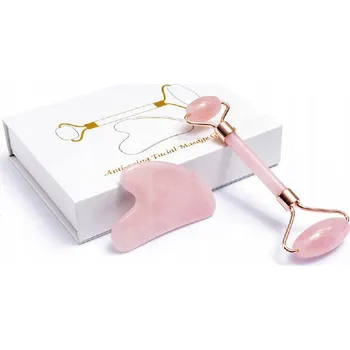 Masážní přípravek WoowYou Set Roller + Masážní kámen Gua Sha