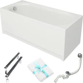 Vana Obdélníková akrylátová vana Cersanit Octavia, boční odtok, 160 x 70 cm