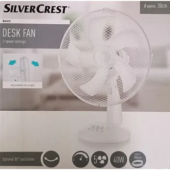 Domácí ventilátor Silvercrest Stolní ventilátor STV 30 A2, bílá