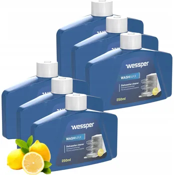 Mycí prostředek 6X Wessper Čistič / Tekutý čistič myčky nádobí Lemon (Citron)