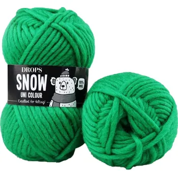 Příze Drops Snow UNI 25 zelená neon