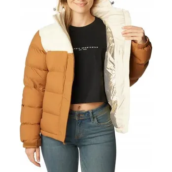 Dámská péřová bunda Columbia Bulo Point II Down carmel brown/chalk S
