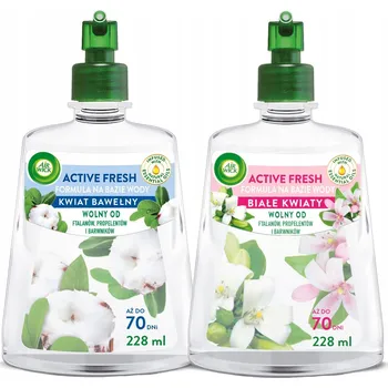 Osvěžovač vzduchu Air Wick Active Fresh Bílé Květy a Bavlna Náplň 2 x 228 ml