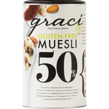 Graci Bezlepkové müsli 50 % sušeného ovoce, semínek a ořechů 400g