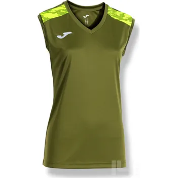 Dámský dres JOMA CHAMPIONSHIP VIII, barva khaki - zářivě žlutá, velikost 4XS