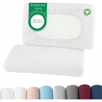 Prostěradlo ORTOPEDICKÝ POVLEK PREMIUM Z SILNÉHO JERSEY UNIVERZÁLNÍ BAVLNA 100% BÍLÝ