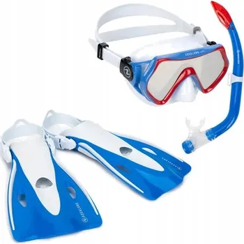 Potápěčská maska Dětská sada na šnorchlování Aqualung bílá s