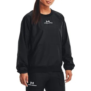 Dámská mikina Mikina Under Armour UA Rush Woven Crew-BLK 1369850-001 Velikost XS