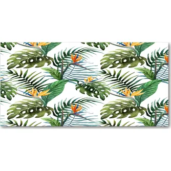 Obraz Kuchyňský panel Tropické květy 120x60 cm + LEPIDLO