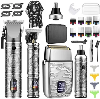 Strojek na vlasy ZASTŘIHOVAČ STŘÍHACÍ STROJEK NA VLASY ELEKTRICKÝ STROJEK S LED DISPLEJEM