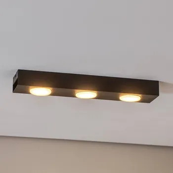 Svítidlo Luminex Downlight Ian v černé barvě, tříramenný černý 3 x 15 W - Doprava zdarma