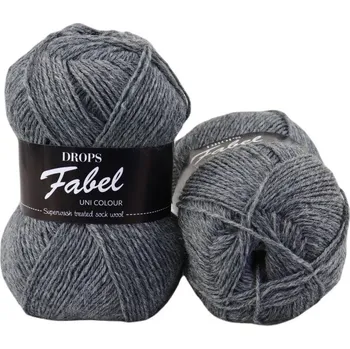 Příze Drops Fabel UNI 200 šedá