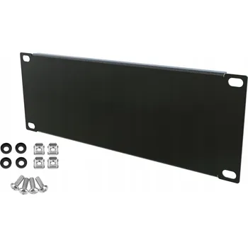 Racková skříň Záslepka / Krycí panel RACK 10" 2U Černá Stalflex pro serverové skříně
