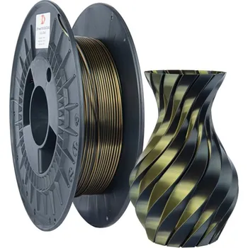 Filament Filament 3D POWER / SILK DUAL / ZLATÁ+ČERNÁ / 1,75 mm / 0,3 kg.