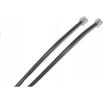 Síťový kabel Telefonní kabel modulární RJ14 (6p4c) zástrčka/zástrčka černý, 2 m