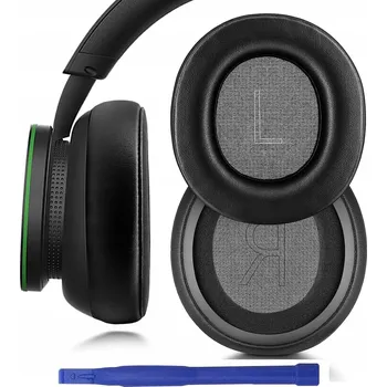 Sluchátka Náušníky pro sluchátka Microsoft XBOX, černé kožené, 2 ks