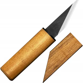 Kuchyňský nůž Kanetsune SK-4 Japonský Velmi Ostrý Nůž Kiridashi 4,8 cm, Rukojeť z Třešňového Dřeva