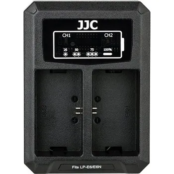 Dvoukanálová nabíječka JJC DCH-LPE6 pro LP-E6