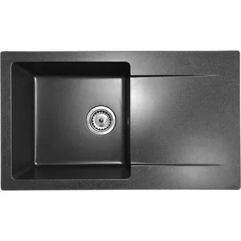 Granitový dřez Jednokomorový granitový dřez Granitan TRENDY, bílý