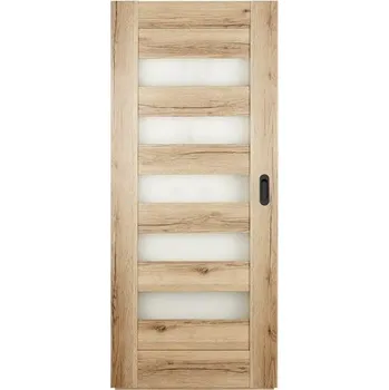 Stavebniny Interiérové dveře Naturel Accra 70 cm dub natura posuvné ACCRACPLDN70PO