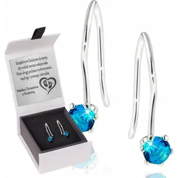 Náušnice STŘÍBRNÉ náušnice PRO DÍVKU ŠROUBOVACÍ ZÁVĚR S GRAVÍROVÁNÍM