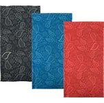 OXFORD MULTIFUNKČNÍ LÍMEC VĚTRUODOLNÝ POHODLNÝ PAISLEY 3 KUSY V BALENÍ BARVA ČERNÁ/MODRÁ/ČERVENÁ