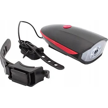 Cyklosvítilna PŘEDNÍ SVĚTLO NA KOLO S KLAKSONEM 250LM LED USB