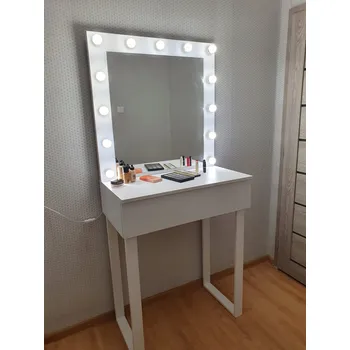 Toaletní stolek Toaletní stolek AMI 80 WHITE BN - pro líčení, make-up, vizáž