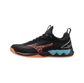 Pánská sálová obuv Mizuno WAVE LUMINOUS 3 V1GA242006 Sálová obuv Black / Neon Flame / Peacock Blue, UK 8, EU 42, US 9, 27 cm