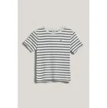 TRIČKO GANT STRIPED SHIELD SLIM T-SHIRT EGGSHELL