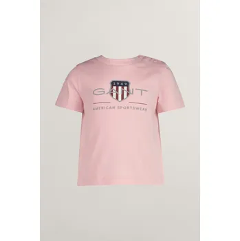 Dívčí tričko TRIČKO GANT ARCHIVE SHIELD SS T-SHIRT BLUSHING PINK