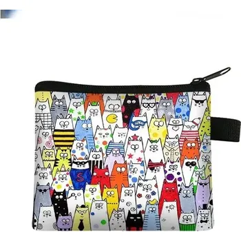 Peněženka Roztomilá mini peněženka s kočičím motivem | dětská peněženka - 024