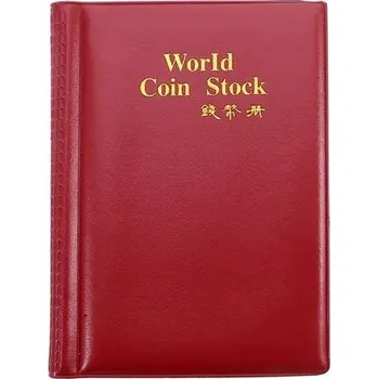 Sběratelství Album na mince pro sběratele | kniha na mince - červený