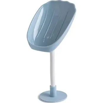 Koupelová kosmetika Nástěnný držák na mýdlo s odtokem | koupelnový organizér - modrý