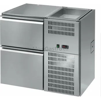 OEM Stůl chladící barový REGD - 102E (1 sekce/délka 1090mm) s chlazenou vanou na nápoje