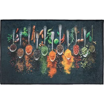 Koberec Běhoun do kuchyně Bega Koření Černý 50x80 cm KOBEREC do KUCHYNĚ