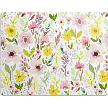 Miska pro psa Podložka pod misky pro pro kočky a psy s motivem divokých květin 60x40cm