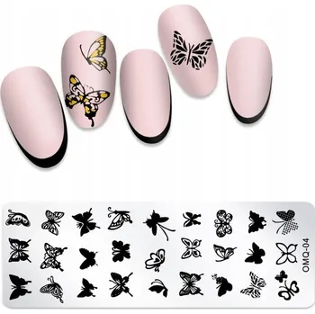 Přípravek na nehty Šablona / Destička na nehty pro zdobení nehtů