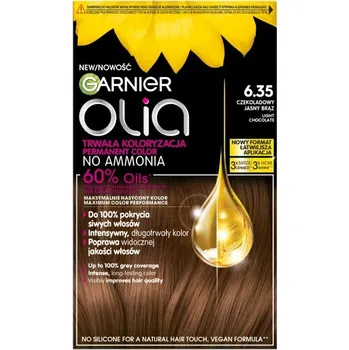 Barva na vlasy Garnier, Olia barva na vlasy 6.35 Chocolate Light Brown