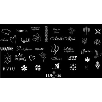 Lak na nehty Šablona na nehty TUFI profi PREMIUM 30 pro razítkování