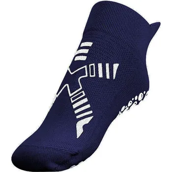 Pánské ponožky R-EVENGE Technické protiskluzové ponožky pro děti, azúrovo-bílé s recyklovaným vláknem. BÍLÁ|MODRÁ