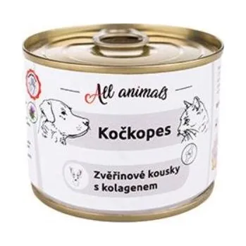 Krmivo pro psa All Animals kočkopes Zvěřinové kousky s kolagenem 200g