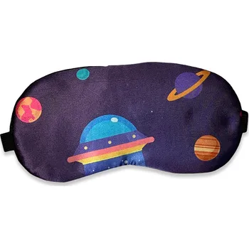 Pleťová maska Maska na oči na spaní Vesmírná loď a planety