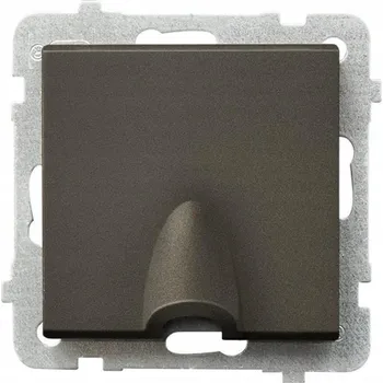 Elektrická zásuvka Ospel Sonata čokoládová - kabelová přípojka GPPK-1R/m/40