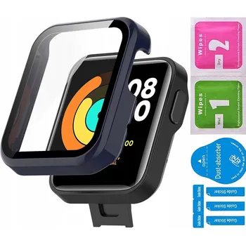 Pouzdro na mobilní telefon POUZDRO CASE BUMPER POUZDRO TVRZENÉ SKLO DISPLEJ 2V1 PRO XIAOMI MI WATCH LITE