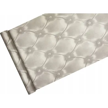 Tapeta Tapeta – prošívaná, šedá KŮŽE 3D efekt