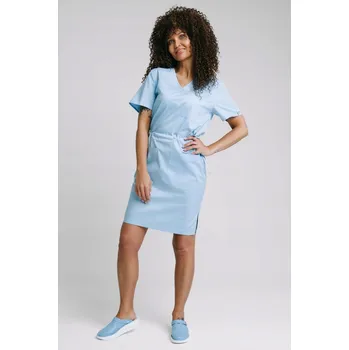 Dámské šaty ŠATY ZDRAVOTNICKÉ SPAWEAR BLANKA PREMIUM SVĚTLE MODRÁ XS