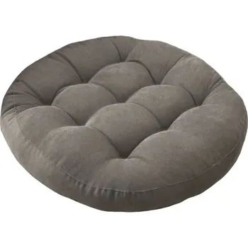 Polštář Meditační kulatý polštář na podlahu | sedák - Světle šedá,55 cm